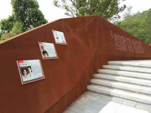 马山耐候钢挡土墙